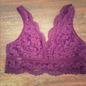 Victoria secret purple lace bralet